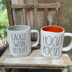 Pair of Rae dunn Halloween mugs